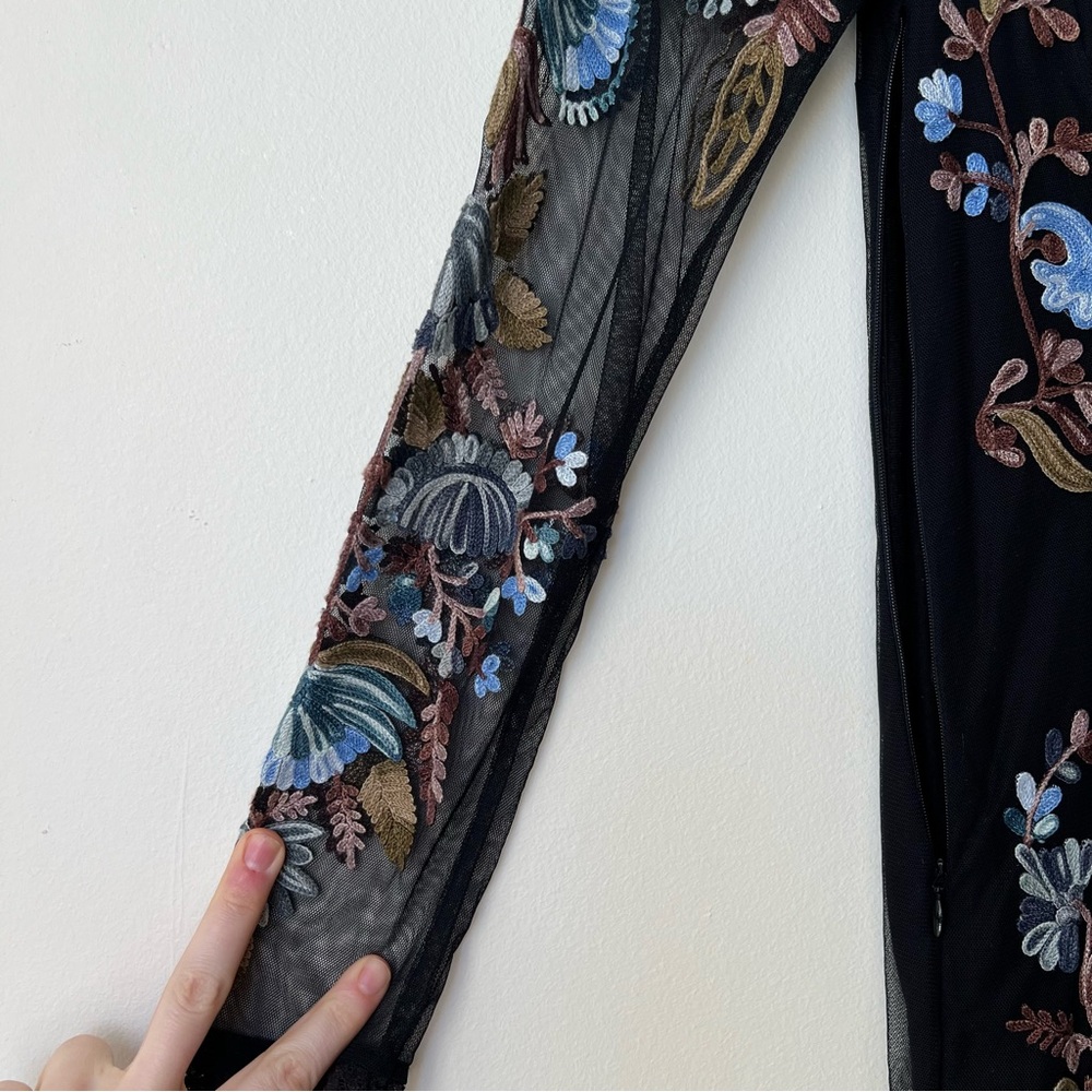Embroidered Mesh Dress - Picture 3 of 5